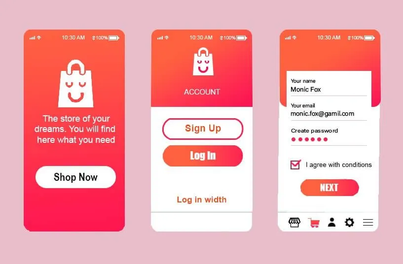 Flat UI design by Hamdan Ibne Muneer